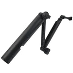 3-Wege-Einbeinstativ + Magic Mount Selfie-Stick für GoPro, Insta360, DJI und andere Action-Kameras, Länge: 24,5-63 cm, Länge: 24,5-63 cm (Schwarz)
