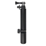 3-Wege-Einbeinstativ + Magic Mount Selfie-Stick für GoPro, Insta360, DJI und andere Action-Kameras, Länge: 24,5-63 cm, Länge: 24,5-63 cm (Schwarz)