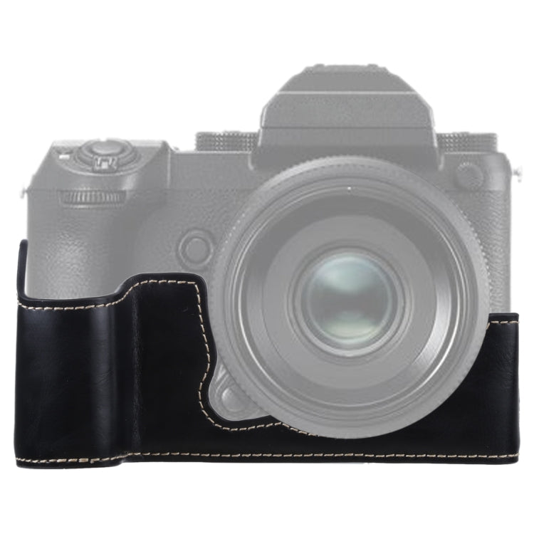 Halbtasche aus PU-Leder mit 1/4-Zoll-Gewinde für FUJIFILM GFX 50S