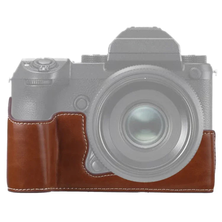 Halbtasche aus PU-Leder mit 1/4-Zoll-Gewinde für FUJIFILM GFX 50S