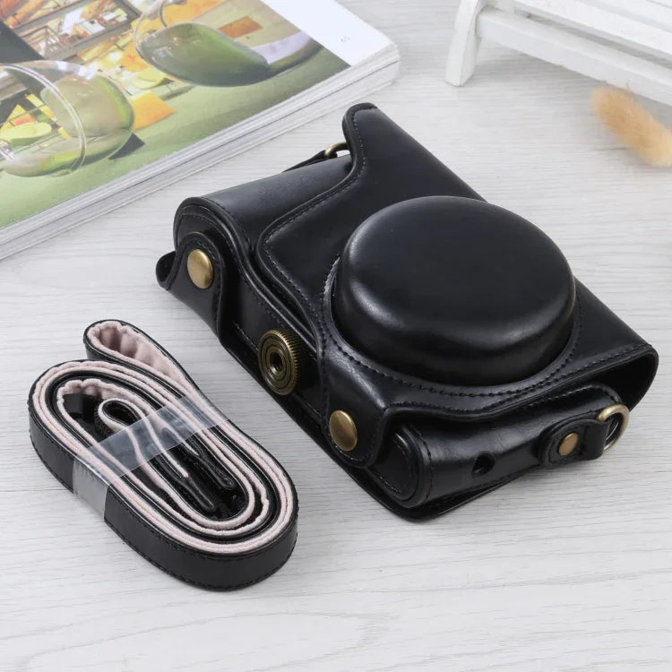 Ganzkörper-Kameratasche aus PU-Leder mit Tragegurt für Samsung Galaxy Kamera EK-GC100 / EK-GC110 / EK-GC200, Für Samsung Galaxy Kamera EK-GC200, Für Samsung Galaxy Kamera EK-GC100