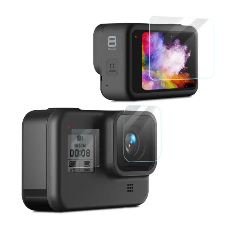 HD-Schutzfolie für GoPro HERO8 Black Kameraobjektiv + HD-Displayschutzfolie