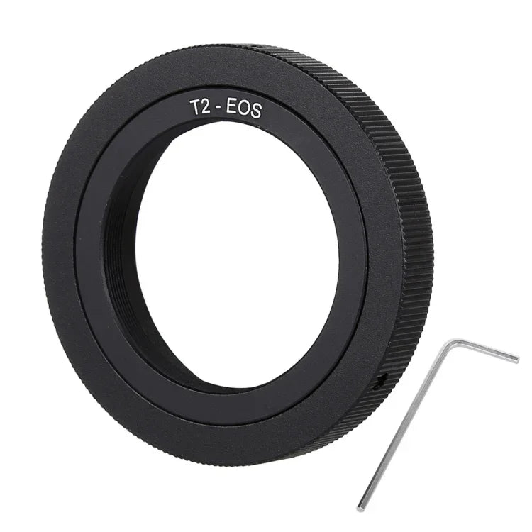 T2-EOS T2 Gewinde-Objektiv auf EOS-Bajonett-Adapterring aus Metall, T2-EOS
