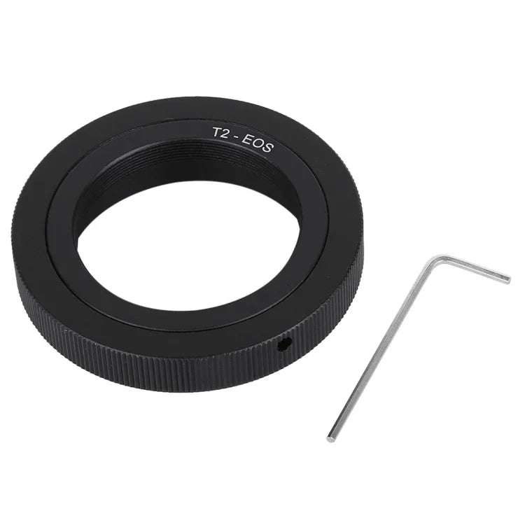 T2-EOS T2 Gewinde-Objektiv auf EOS-Bajonett-Adapterring aus Metall, T2-EOS