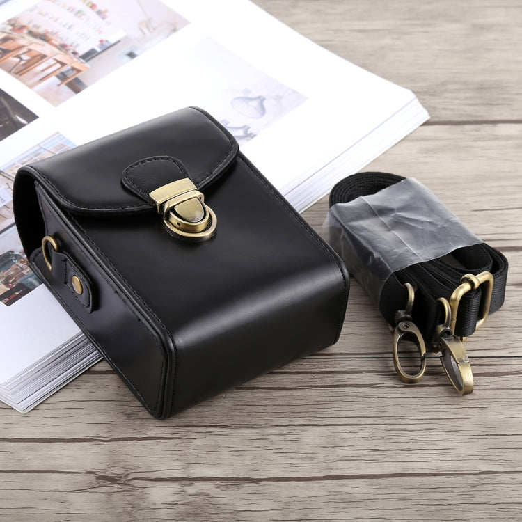 Vollformat-Kamera-Schnallenverschluss-PU-Lederetui-Tasche mit Handschlaufe & Nackenschlaufe für Canon G7X II / G9X Mark II, Sony RX100 / M2, für RX100, für G7X II