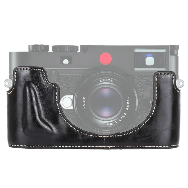 1/4-Zoll-Gewinde, PU-Leder-Kameratasche (Halbtasche) für Leica M10, passend für Leica M10