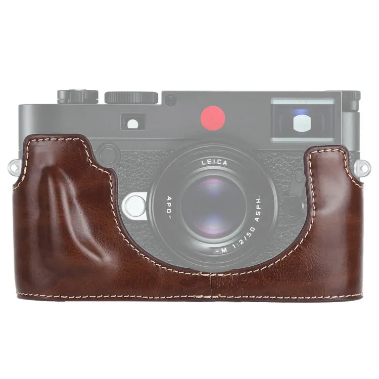 1/4-Zoll-Gewinde, PU-Leder-Kameratasche (Halbtasche) für Leica M10, passend für Leica M10