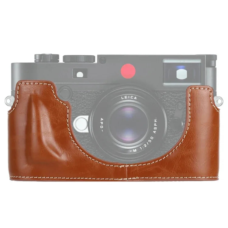 1/4-Zoll-Gewinde, PU-Leder-Kameratasche (Halbtasche) für Leica M10, passend für Leica M10