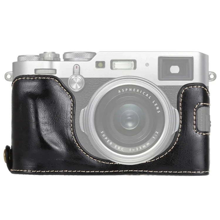 Halbtasche aus PU-Leder mit 1/4-Zoll-Gewinde für FUJIFILM X100F