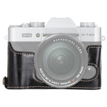 Halbtasche aus PU-Leder mit 1/4-Zoll-Gewinde für FUJIFILM X-T10 / X-T20, für FUJIFILM XT10, für FUJIFILM XT10