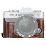 Halbtasche aus PU-Leder mit 1/4-Zoll-Gewinde für FUJIFILM X-T10 / X-T20, für FUJIFILM XT10, für FUJIFILM XT10