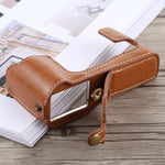 Halbtasche aus PU-Leder mit 1/4-Zoll-Gewinde für FUJIFILM X-T10 / X-T20, für FUJIFILM XT10, für FUJIFILM XT10