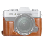 Halbtasche aus PU-Leder mit 1/4-Zoll-Gewinde für FUJIFILM X-T10 / X-T20, für FUJIFILM XT10, für FUJIFILM XT10