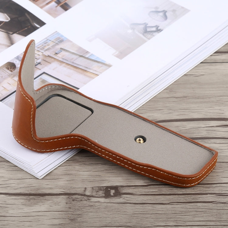 Halbtasche aus PU-Leder mit 1/4-Zoll-Gewinde für Canon EOS 6D / 6D Mark II und Canon 6D2