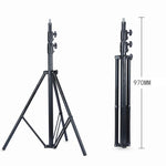 TRIOPO 2,8 m hoher professioneller Fotolichtständer aus Metall für Studioblitzgeräte, 2,8 m Höhe