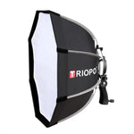 TRIOPO KS55 55cm Speedlite Blitzgerät Achteckiger Parabol-Softbox-Diffusor mit Halterung und Griff, KS55