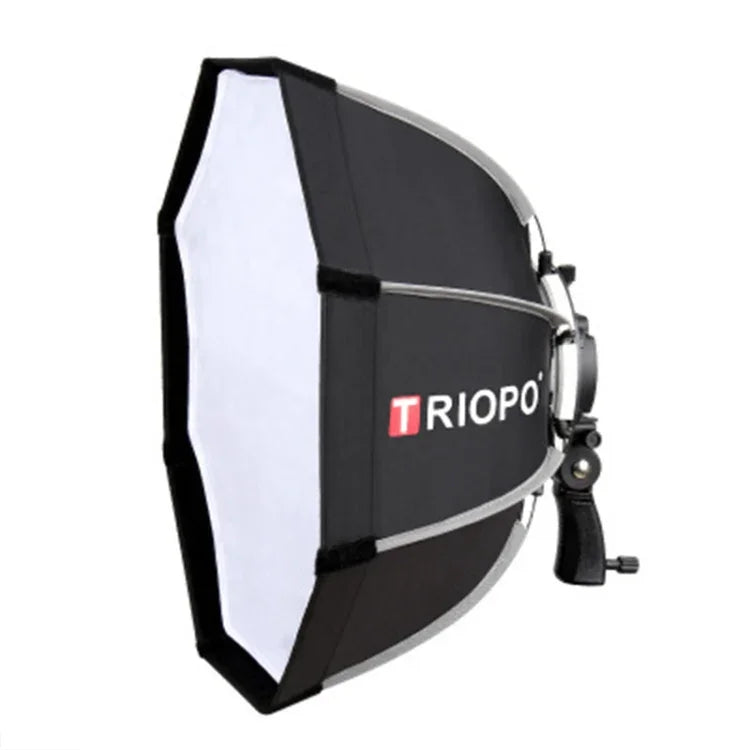 TRIOPO KS55 55cm Speedlite Blitzgerät Achteckiger Parabol-Softbox-Diffusor mit Halterung und Griff, KS55
