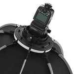 TRIOPO KS55 55cm Speedlite Blitzgerät Achteckiger Parabol-Softbox-Diffusor mit Halterung und Griff, KS55