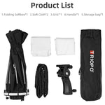 TRIOPO KS55 55cm Speedlite Blitzgerät Achteckiger Parabol-Softbox-Diffusor mit Halterung und Griff, KS55