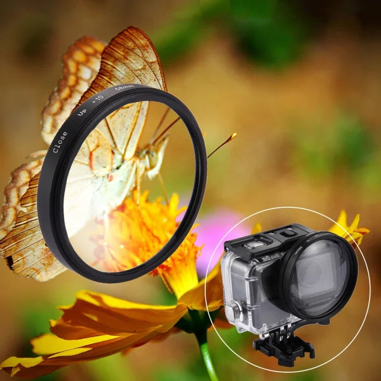 58-mm-2-in-1-10-fach-Nahaufnahmefilter für GoPro HERO7 Black/6/5, 58-mm-Nahaufnahme