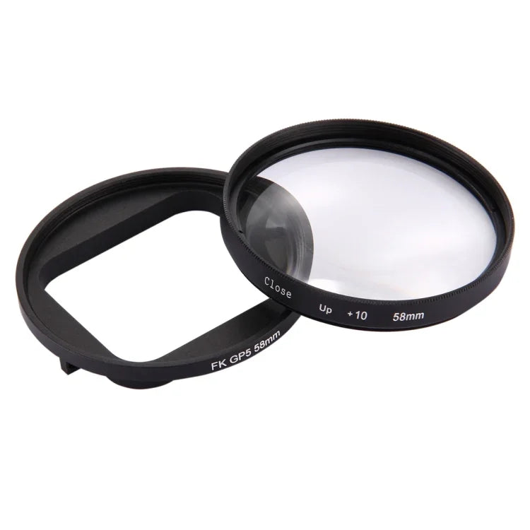 58-mm-2-in-1-10-fach-Nahaufnahmefilter für GoPro HERO7 Black/6/5, 58-mm-Nahaufnahme