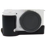 Halbtasche aus PU-Leder mit 1/4-Zoll-Gewinde für Sony ZV-E10 / ZV-E10L, passend für Sony ZV-E10