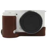 Halbtasche aus PU-Leder mit 1/4-Zoll-Gewinde für Sony ZV-E10 / ZV-E10L, passend für Sony ZV-E10