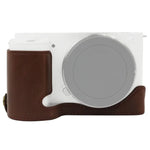 Halbtasche aus PU-Leder mit 1/4-Zoll-Gewinde für Sony ZV-E10 / ZV-E10L, passend für Sony ZV-E10