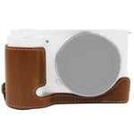 Halbtasche aus PU-Leder mit 1/4-Zoll-Gewinde für Sony ZV-E10 / ZV-E10L, passend für Sony ZV-E10