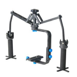 YELANGU YLG-0108F Spider-Stabilisator mit Schnellwechselplatte für Camcorder, DV-Videokameras und DSLRs