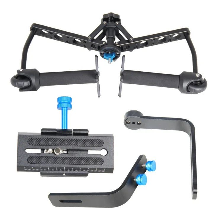 YELANGU YLG-0108F Spider-Stabilisator mit Schnellwechselplatte für Camcorder, DV-Videokameras und DSLRs