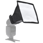 Tragbare, faltbare Softbox für Blitzgeräte, ohne Blitzhalterung, Größe: 15 x 17 cm (Schwarz + Weiß), 15 x 17 cm Rechteck
