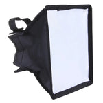 Tragbare, faltbare Softbox für Blitzgeräte, ohne Blitzhalterung, Größe: 15 x 17 cm (Schwarz + Weiß), 15 x 17 cm Rechteck