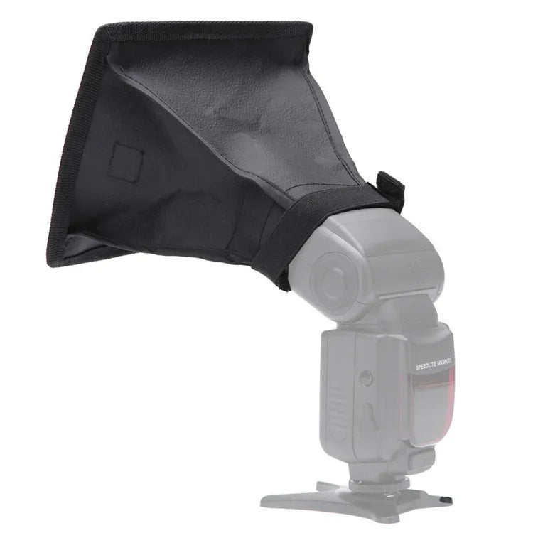 Tragbare, faltbare Softbox für Blitzgeräte, ohne Blitzhalterung, Größe: 15 x 17 cm (Schwarz + Weiß), 15 x 17 cm Rechteck