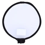 30 cm Universal-Rund-Falt-Softbox für Blitzgeräte, ohne Blitzlichthalter (Schwarz + Weiß), 30 cm rund