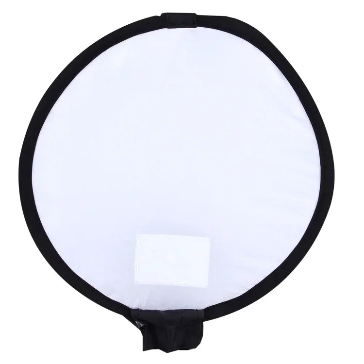 30 cm Universal-Rund-Falt-Softbox für Blitzgeräte, ohne Blitzlichthalter (Schwarz + Weiß), 30 cm rund
