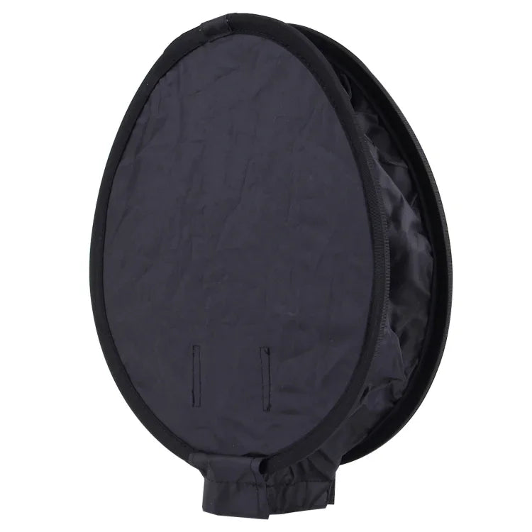 30 cm Universal-Rund-Falt-Softbox für Blitzgeräte, ohne Blitzlichthalter (Schwarz + Weiß), 30 cm rund