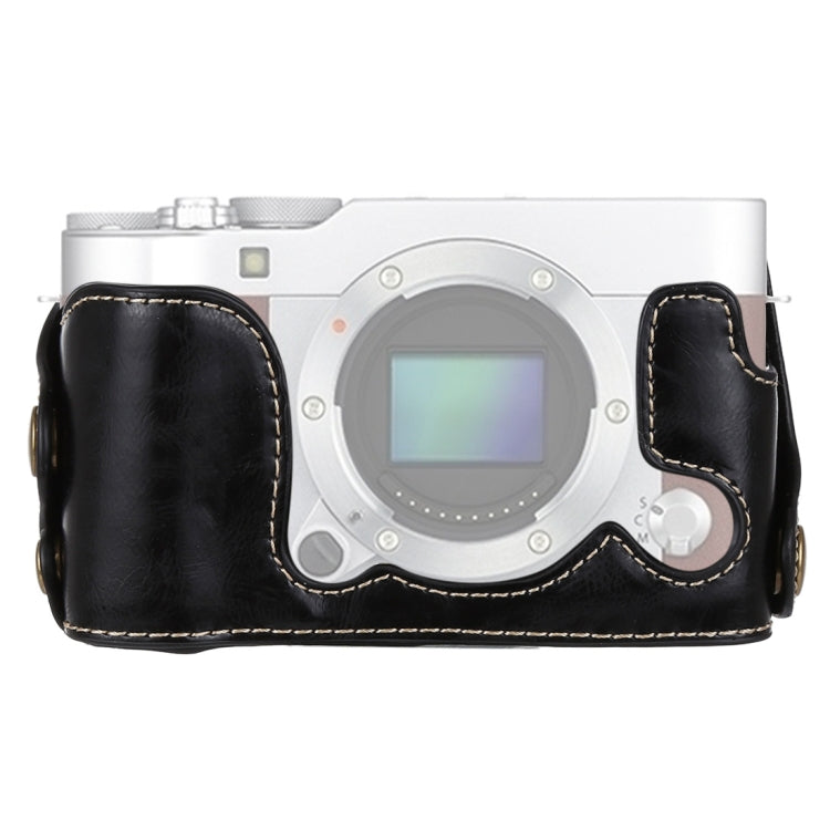 Halbtasche aus PU-Leder mit 1/4-Zoll-Gewinde für FUJIFILM X-A3 / X-A10, für FUJIFILM XA3