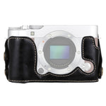 Halbtasche aus PU-Leder mit 1/4-Zoll-Gewinde für FUJIFILM X-A3 / X-A10, für FUJIFILM XA3