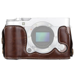 Halbtasche aus PU-Leder mit 1/4-Zoll-Gewinde für FUJIFILM X-A3 / X-A10, für FUJIFILM XA3