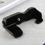 Halbtasche aus PU-Leder mit 1/4-Zoll-Gewinde für FUJIFILM X-A5 / X-A20, für FUJIFILM XA5