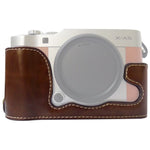 Halbtasche aus PU-Leder mit 1/4-Zoll-Gewinde für FUJIFILM X-A5 / X-A20, für FUJIFILM XA5