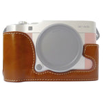 Halbtasche aus PU-Leder mit 1/4-Zoll-Gewinde für FUJIFILM X-A5 / X-A20, für FUJIFILM XA5