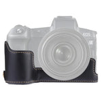 1/4-Zoll-Gewinde, PU-Leder-Kameratasche (Halbtasche) für Canon EOS R, für Canon R