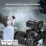 TRIOPO G2 Drahtloser Blitztrigger 2,4 GHz, Senden/Empfangen, Dual-Funktion, TTL-Hochgeschwindigkeitsauslöser für Canon-Kameras, G2 für Canon-Kameras