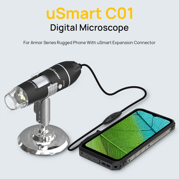 Ulefone uSmart C01 Kabelgebundenes Digitalmikroskop für Ulefone Armor 18 Serie / 9 / 9E & Power Armor 16 Serie / 13 / Armor Pad, uSmart C01