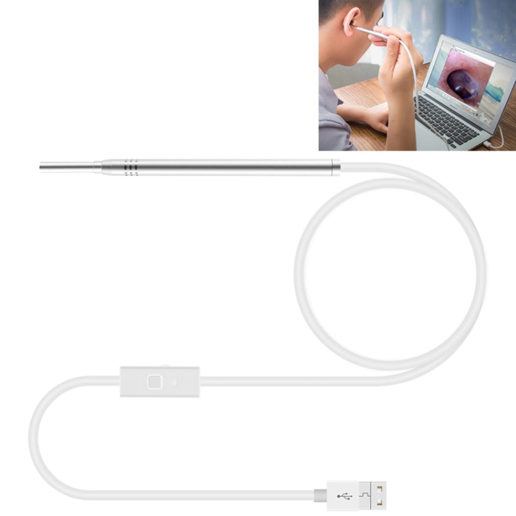1MP HD Visuelles Ohr-Nasen-Zahn-Endoskop Boreskop mit 6 LEDs, Linsendurchmesser: 4,3mm