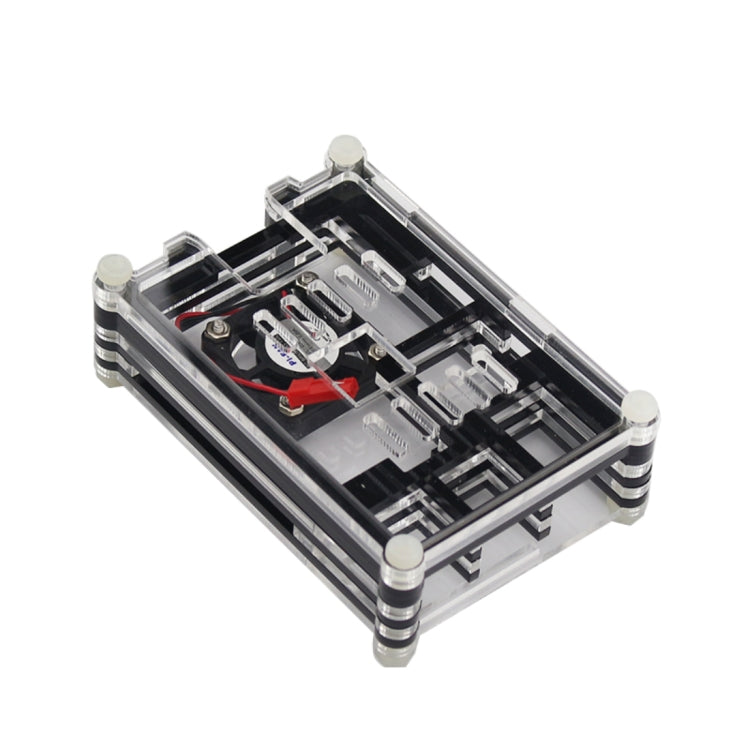 9-lagiges Acrylgehäuse mit Lüfter für Raspberry Pi 3