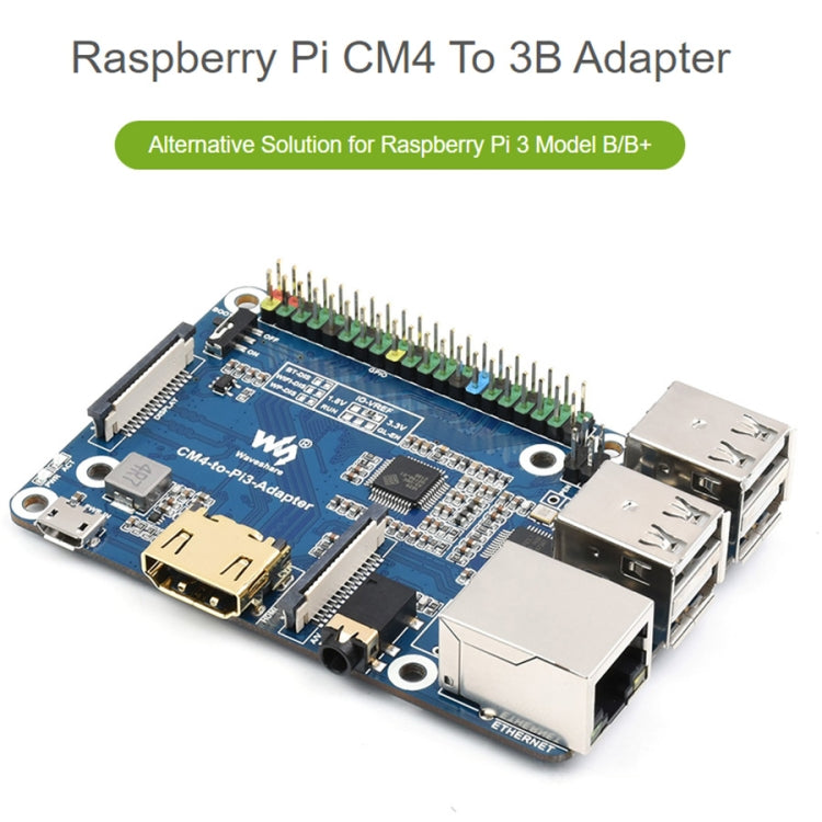 Raspberry Pi CM4 zu 3B Adapter für Raspberry Pi 3 Modell B/B+, Pi CM4 zu 3B