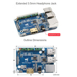 Raspberry Pi CM4 zu 3B Adapter für Raspberry Pi 3 Modell B/B+, Pi CM4 zu 3B